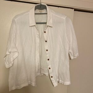 Cropped gauze xxxl Roolee camp shirt